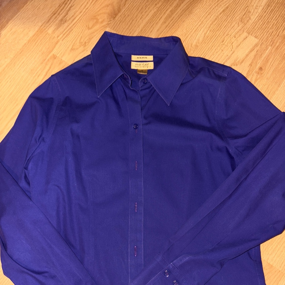 Royal purple dress blouse